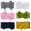 Kids Big Bowknot Headband Baby Soft Solid Turban Children Hair Accessories Girls Boys Head Wrap Newborn Toddler Hairband