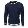 Hommes 2021 Automne Hiver Casual Pull chaud Pulls Hommes Mode Laine Tricot Pull Basic Menswear Jumpers Y0907