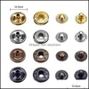 Notions de couture Outils Vêtements 4 couleurs Kit de fixations Double capuchon Boutons-pression Rivet Boutons Fixation pour manteau en cuir Doudoune Sacs Ceinture aussi