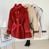 mink coat winter jacket fashion short fur set full fake women 211129