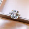 Engagement Promise Ring 925 Sterling Silver Asscher Cut 6CT 5A CZ Luxury Wedding Band Rings for Women Bridal Jewelry 6 T29533598