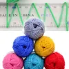 1 pc 4ply 25g de algodão macio babycare fios grossos crochet lã colorful fios diy artesanato de mão ofício de tricô Bebê de malha chunky 1 pc y211129
