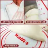 Walfos Franse Rolling Pin en Silicone Gebak Mat Set Beech Hout Rolling Pin 18 inch voor Pie Crost Cookie Pasta Pizza Doug 211008