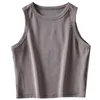 Yedinas Cotton Tank Top Kvinnor Vit Sommar Slim Short Vest Sexig Off Shoulder Fitness Crop s Solid Koreansk stil 210527