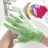 Exfoliating Bath Gloves Scrubbers For Shower Body Massage Double Sided Scrubber Mitts Glove Dead Skin Cell Remover Sponge Wash Skins Moisturizing SPA Foam 13 Color