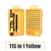 Freeshipping 112 in 1 tornavida seti Tornavida bit set çok fonksiyonlu hassas cep telefonu tamir cihazı el aletleri torx hex