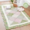 Weiche Quilt -Naht handgefertigtes Patchwork -Baumwollteppichqualität Antislip -Teppiche für Schlafzimmer Wohnzimmer Türmat Teppiche 2103017527811