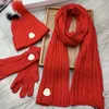 Wool hat scarf gloves three-piece suit street fashion scarfs men and women designer fit winter top quality towel