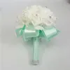 Flores de espuma de decoração de dama de noiva brancas de marfim Flores de espuma