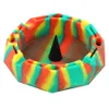 Silicone Ashtray for Cigarettes Diamond shape Ashtrays unbreakable smoking accessories