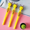 50PCS Cartoon Little Bee Gel Pen Creative Cute Stationery Student Black Pen Children's Gifts Y200709