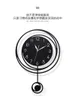 Duvar Saatleri Kuvars Modern Tasarım Saat Yaratıcı İzle Metal Vintage Sessiz Oturma Odası Siyah Horloge Murale Timelike AD50WC
