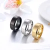 8mm roestvrij staal frosted ring mode parel zand titanium stalen paar ring verlovings sieraden geschenken voor zijn haar Amerikaanse maat 6-13