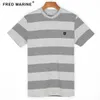 France Serige park striped t shirt for classical design with tie badge big size high quality cottomaterial 210629