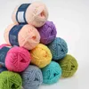 1 pc 50g / rolo de leite colorido fio de algodão fios de crochê anti-pliing chunky lã cadeia de lã de tricô para cardigan sacrf chapéu suéter y211129