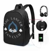 Rucksack lustiger Grafikdruck Deltarune der Lancer Fan Club USB -Ladung Männer Schultaschen Frauen Bag Travel Laptop278l