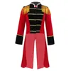 Kurtki dziecięce dzieci Circus Ringmaster Costume Halloween Performance Cosplay Party Dress Ud Long Rleeves Stojdź kołnierz ogonem 8836519