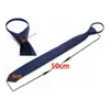 Heren Luxe Noble Stropdas voor Bruiloft Business Formal Suits Mode Handige Rits Ties Smalle