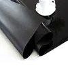 Nappe de table en PVC de protection noire mate D'imperméable en verre souple couleur unie décoration de la maison tissu 210626