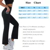 Tenue de Yoga femmes taille haute Flare large jambe Chic pantalon cloche bas Gym Fitness Stretch loisirs sport pantalon