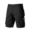 Shorts pour hommes pantalons de travail d'été mode militaire pantalons courts Cargo avec multi-poches pur coton confortable 210716