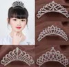 matrimonio corona di cristallo pettine bastoncini per capelli di perle fascia per capelli per bambini ragazza eventi per feste diademi con strass trasparenti gioielli per capelli regalo di Natale