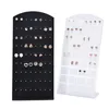 72 trous boucles d'oreilles oreille goujons bijoux spectacle en plastique bijoux affichage Simple support en métal support organisateur support pour colliers