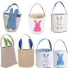 Paaseieren Hunt Mand Feestelijke Canvas Bunny Tassen Konijn Pluizige Tails Tote Bag Party Vierde Decoratie Gift Toys Handtas door zee CG001