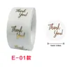 2.5cm Transparent Circle Guldfolie Tack klistermärken Etiketter 500pcs Klar flaska eller Box Seal Packing Decoration Sticker