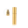 Aluminiowa butelka perfum 5 ml przenośna wielka szklana butelka z perfumem aluminiowa opryskiwacz Pusta kosmetyczna fiolka Perfumer Atomizer Trave4882858