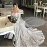 Lace Mermaid Vintage Dresses With Long Sleeves Elegant Off The Shoulder Sweep Train Custom Made Wedding Gown Vestido De Novia