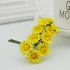 10pcs slik mini daisy bouquet свадебное украшение подделка Gerbera Diy Candy Box Gired Material Material Artificial S Jlltzv
