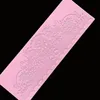 minsunbak New Lace Silicone Mould Exquisite Wedding Cake Edge Decoration Fondant Lace Mat Food Grade Silicone 210225