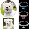 Pet Dog Cat Wollech Bling Crinshone Crystal Щенок Ожерелье Ошейники Поводок для маленьких Средних Собаки Алмазные Ювелирные Изделия