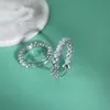 OEVAS 럭셔리 100% 925 스털링 실버 만든 Moissanite 보석 후프 귀걸이 웨딩 약혼 파인 쥬얼리 선물 도매 210311