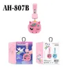 AH-807B 806 806A 806B 806C 806E 806K 906E Headphones New Cute lovely Cartoon Rainbow earphones Gaming Bluetooth Stereo Headset