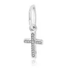 2021 Vinterkollektion 925 Sterling Silver Cross Tree Crown Charm Pärlor Passar Original Pandora Charm Armband DIY smyckestillverkning Q0531