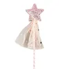 Wróżka brokatowa magiczna różdżka z cekinami Tassel Party Favor dzieci dziewczyny kostium księżniczki berło do odgrywania ról prezent urodzinowy wypełniacz do toreb