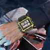 Relojes digitales LED para hombre, reloj deportivo de lujo a la moda para hombre, reloj de pulsera con alarma de esfera grande resistente al agua, reloj deportivo para hombre