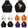 Herr big v Hip Hop Stylist Hoodies Hög kvalitet Långärmad vlones Hoodie Herr Dam Sweatshirts ow pa hoodies tshirts