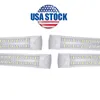 25 / Pack Chłodnice Drzwi Zintegrowane 8 FT LED Light T8 Tubes V Kształt Chłodnice Drzwi USA Ameryka LED Bulbs 4FT 5FT 6FT fluorescencyjne światła AC85-265V USA