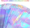 100pcs Lashes Packaging Boxes Idea Holographic Laser Zip Lock Party Favor Bag Eyelashes Lash Package Box sfgsg8068207