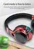 4 Colors LED Light Wireless Headphones Bluetooth V50 Soft Big Earmuff Earphone 3D Stereo Headset Support TF Card FM 35mm AUX5639809