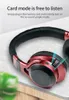 4 kolory LED Light Bezprzewodowe słuchawki Bluetooth V50 Soft Big Earmuff Eardphone 3D SETEO SEALSS SEPTSES TF FM 35 mm Aux8785762