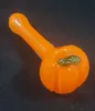 Pipe à fumer en verre de style citrouille d'Halloween en gros vintage pour l'usage du tabac