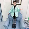 Girl Coat Parka Patchwork Coats Kids Thick Warm Children's Jackets Winter Clothes For s 6 8 10 12 14 210528