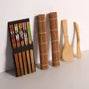 Sushi Charing Tools Bamboo Sushi Kit, в том числе 2 прокатных коврика 1 весло 1 разбрасыватель 5 пары палочки RRA8017