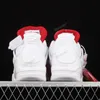 Authentique Hommes High Og 4s Chaussures de basketball métallisées rouges Jumpman 4 Top Coussins de luxe designers Topsports Baskets Sneakers