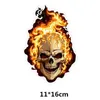 Vehicle Fire Skull Stickers Reflective Death Punisher DIY Graffiti Decals For Luggage Motorcycle Scooter Games Skateboard Guitar Wall Gift Decorate