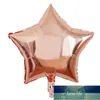 5pcs / lot foli stjärna ballong festlig bröllopsfödelsedagsfest dekoration levererar 18 tum helium bollar för heminredning